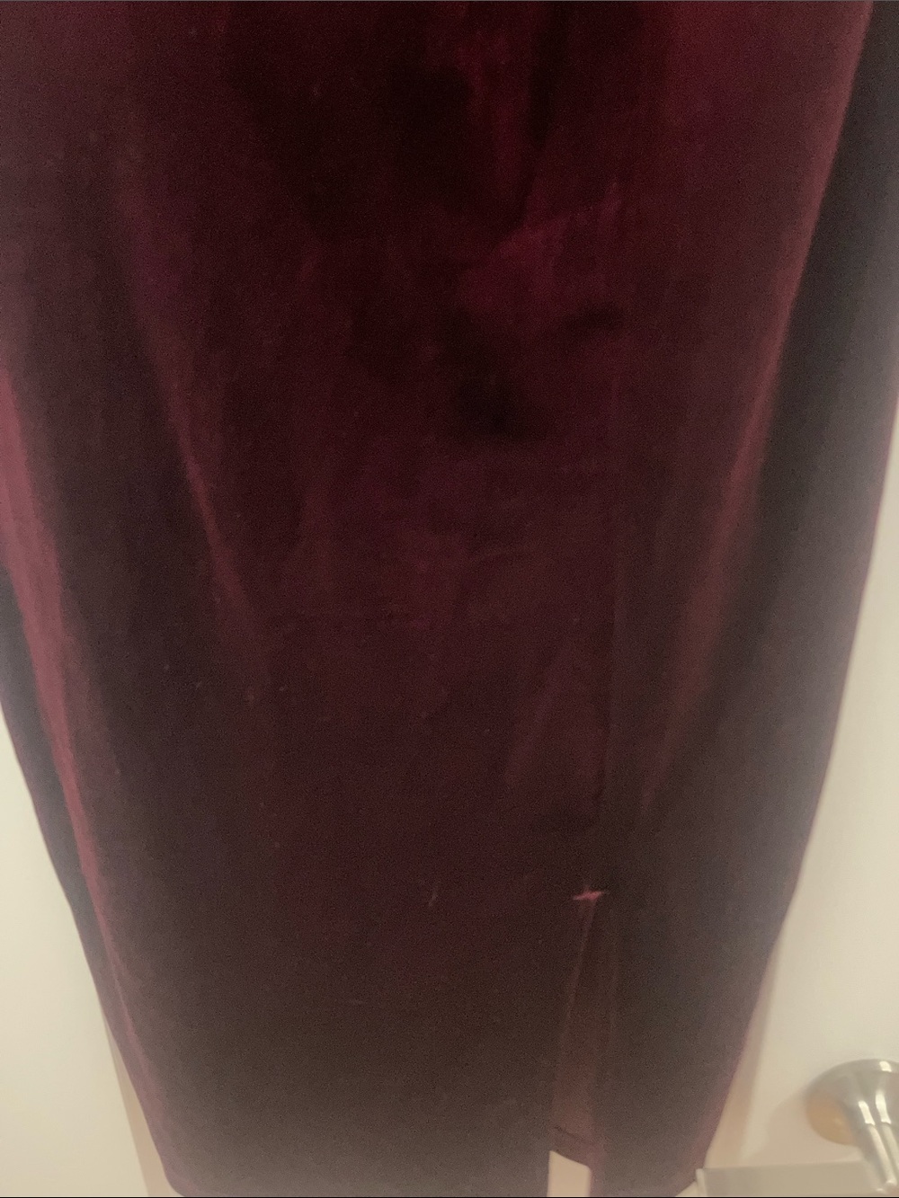Premier Amour Size 4 Velvet Off the Shoulder Midi Dress Burgundy Worn Once - Picture 4 of 13